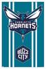 Trends International NBA Charlotte Hornets - Logo 20 Wall Poster, 34L x 22.4W, White Framed Version view 1