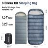 BISINNA XXL Sleeping Bag(90.55"x39.37") for Big and Tall Adults,3-4 Seasons Plus Size Warm and Comfortable Waterproof Lightweight Sleeping Bag Great for Camping Backpacking Hiking Indoor & Outdoor view 2