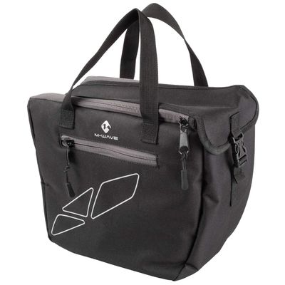 M-Wave Unisex Adult Amsterdam Insert Pannier Rack Bag Organiser, Black, 30 x 14 x 27 cm