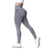 Aoxjox Workout Seamless Leggings for Women Smile Contour High Waisted Athletic Yoga Pants Tights 26" (A Grey Marl, Small) view 1