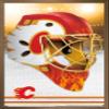 Trends International NHL Calgary Flames - Mask 20 Wall Poster, 34L x 22.4W, Bronze Framed Version view 1