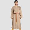 THE MEDIEVALS Mens Celtic Ritual Robe, Camel - Medium view 2
