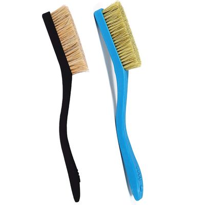 Climbing & Bouldering Brush with Natural Firm Boar's Hair Bristles and Durable Handle, Climbing Chalk Brush Designed for Ultimate Performance on Climbing Wall Indoor or Outdoor (Black&Deep Blue)