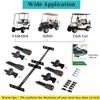 10L0L 4PCS Universal Retractable Golf Cart Seat Belt Kit with Bracket for Yamaha, EZGO, Club Car view 3