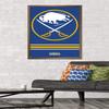 Trends International NHL Buffalo Sabres - Logo 20 Wall Poster, 34L x 22.4W, Bronze Framed Version view 2