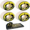 Satori Movement 52mm Elephant Skateboard Wheels - 84b with Viper Strike 8mm Precision ABEC 7 Skateboard Bearings - Bundle of 2 Items view 1