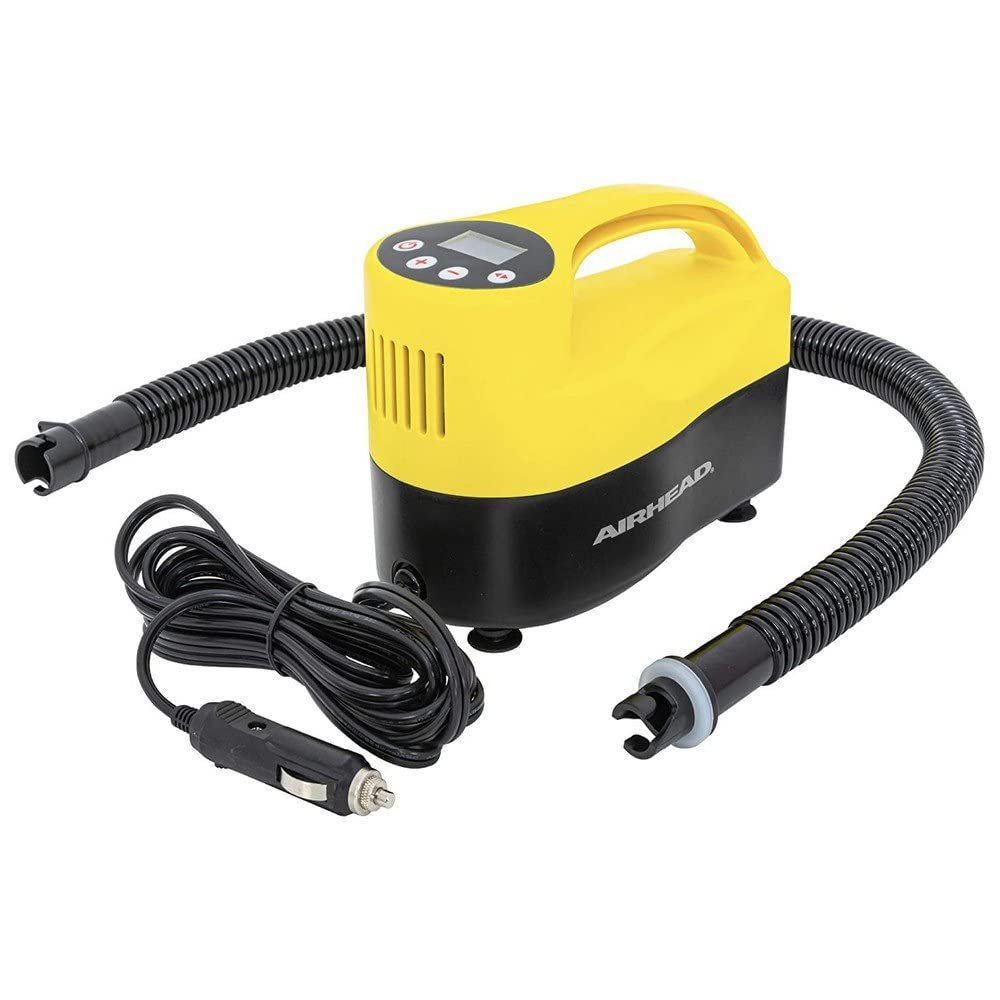 Airhead 12V Stand Up Paddleboard Pump (SUP) | Up to 15 PSI with Pneumatic Reader That Auto Stops at Set Pressure