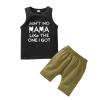 Kayotuas 2Pcs Toddler Baby Boy Clothes Ain't No Mama Like The One I Got Vest Tops and Short Outfits Set (18-24 Months,Black-AiNT NO MAMA Like THE ONE I GOT) view 1
