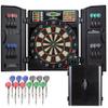 Arachnid Titanium 5400: 13.5 target with integrated cabinet. Offers 38 games, 316 variations, color LED scoring, and solo play. Includes Double In/Out modes for competitive game room fun view 1
