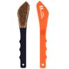 Boar Hair Rock Climbing Brush with Ergonomic Handle, Bouldering Boulder Brush as Durable Cleaning Tool for Climbing Chalk and Climbing Holds on Climbing Wall Indoor or Outdoor (Black&Orange) view 1