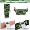 Hicarer 10 Pair Arm Sleeves for Men Women UV Sun Protection Compression Arm Warmers Sports Golf Cooling Sleeves for Baseball Basketball Summer, Green Camo view 3
