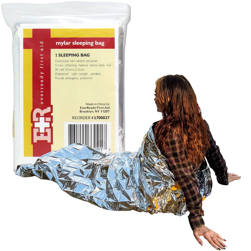 Ever Ready First Aid Emergency Space Mylar Survival Camping Sleeping Bag 36 x 84