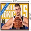 Trends International NBA Denver Nuggets - Nikola Jokic 19 Wall Poster, 22.375" x 34", Mahogany Framed Version view 3