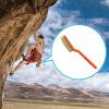 Boar Hair Rock Climbing Brush with Ergonomic Handle, Bouldering Boulder Brush as Durable Cleaning Tool for Climbing Chalk and Climbing Holds on Climbing Wall Indoor or Outdoor (Black&Puple) view 4