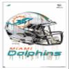 Trends International NFL Miami Dolphins - Drip Helmet 20 Wall Poster, 22.375" x 34", White Framed Version view 1