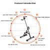 ZXFF Foldable Pedal Exerciser, Arm and Leg Training Stationary Exercise Bike, Stroke Hemiplegia Rehabilitation Exerciser view 3