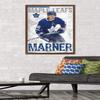 Trends International NHL Toronto Maple Leafs - Mitch Marner 19 Wall Poster, 22.375" x 34", Mahogany Framed Version view 2