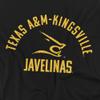 Texas A&M University-Kingsville Official One Color Javelinas Logo Unisex Adult T-Shirt, Black, 4X-Large view 2