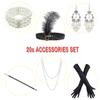 Latin Dance Dress for Girls Ballroom Dancing Dresses for Kids Flapper Dress with 20s Accessories Set (Small, Style 4 Yellow) view 2
