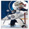Trends International NHL Winnipeg Jets - Connor Hellebuyck 20 Wall Poster, 34L x 22.4W, White Framed Version view 1