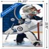 Trends International NHL Winnipeg Jets - Connor Hellebuyck 20 Wall Poster, 34L x 22.4W, White Framed Version view 3