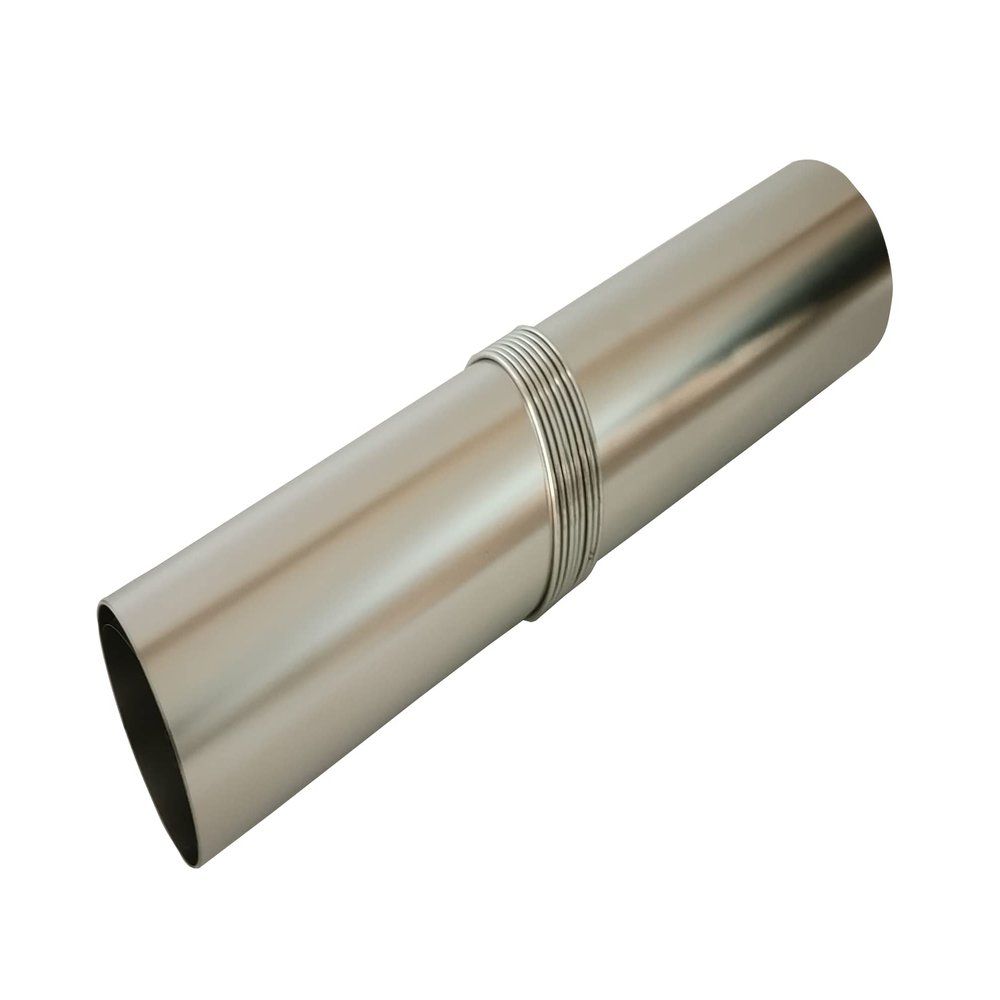 DANCHEL OUTDOOR Roll up Titanium Stove Pipe Ultralight,Camping Wood Stove Chimney Pipe with Rings, Hot Tent Accessories Replacement Flue 2.48 Dia. 11'' Wide, 6.5ft/2M Length