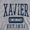 Xavier University Official Founded Date Unisex Adult Pull-Over Hoodie,Athletic Heather, 2X-Large view 2