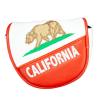 CMC Design Golf Mallet Head Cover - Custom California Bear Embroidered Golf Driver - Premium Faux Leather, Beautiful Design Elements & Soft Protective Lining  Great Fit for Any Mallet & Golfer view 1