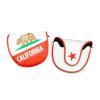 CMC Design Golf Mallet Head Cover - Custom California Bear Embroidered Golf Driver - Premium Faux Leather, Beautiful Design Elements & Soft Protective Lining  Great Fit for Any Mallet & Golfer view 2