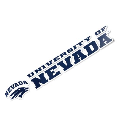 Desert Cactus University of Nevada Reno UNR Wolf Pack Name Logo Vinyl Decal Laptop Water Bottle Car Scrapbook (8 Inch Sticker)