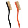 Climbing & Bouldering Brush with Natural Firm Boar's Hair Bristles and Durable Handle, Climbing Chalk Brush Designed for Ultimate Performance on Climbing Wall Indoor or Outdoor (Black&Orange) view 1