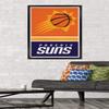 Trends International NBA Phoenix Suns - Logo 20 Wall Poster, 34L x 22.4W, Black Framed Version view 2