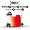 Nxtrnd VZR1 Football Visor, Flat Lens Technology, Fits Adult & Youth Football Helmets (Clear Red) view 3