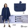Heavy Duty Rain Poncho for Backpacking, Waterproof Lightweight for Adults, Military, Emergency, Camping, Men, Women (Adult-Round-Navy Blue) view 2