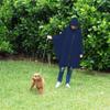Heavy Duty Rain Poncho for Backpacking, Waterproof Lightweight for Adults, Military, Emergency, Camping, Men, Women (Adult-Round-Navy Blue) view 3