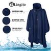 Heavy Duty Rain Poncho for Backpacking, Waterproof Lightweight for Adults, Military, Emergency, Camping, Men, Women (Adult-Round-Navy Blue) view 4