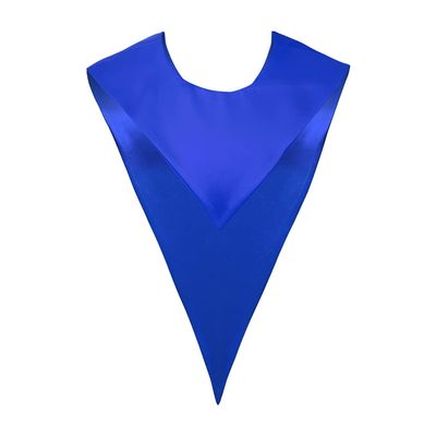 Endea Graduation Premium Adult V Stole Solid Color Unisex (Royal Blue)