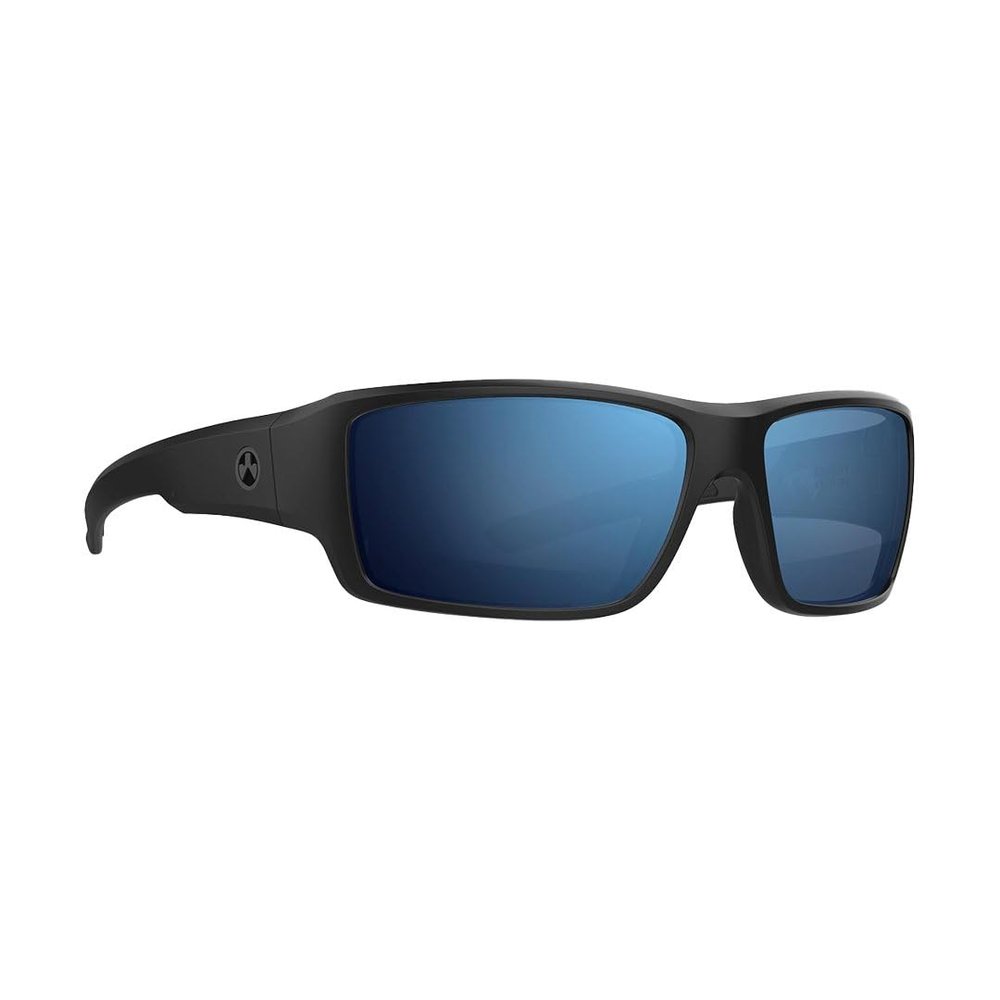 Magpul Ascent Sunglasses Tactical Ballistic Sports Eyewear Shooting Glasses for Men and Women, Bronze with Blue Mirror (Polarized)