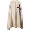 THE MEDIEVALS Crusader Knightly Cape, White - Medium view 2