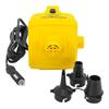 Airhead 12V Boating Pump | Powerful 2.3 PSI Pump Inflates 4-Person Towable Tubes in Just Minutes, Yellow and Black view 2