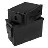 GUGULUZA Metal Ammo Can .30 & .50 Cal 2-Pack, Lockable Ammo Storage Case, Military Waterproof & Airtight Containers Box for Shotgun, Rifles, Pistols (Black-30 & 50 Cal) view 2
