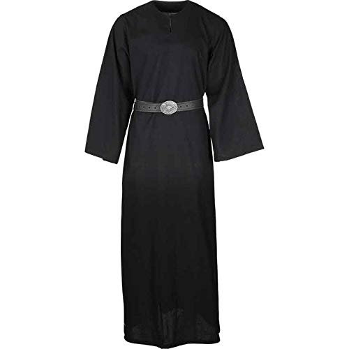 THE MEDIEVALS Mens Celtic Ritual Robe, Black - X-Large