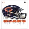 Trends International NFL Chicago Bears - Drip Helmet 20 Wall Poster, 22.375" x 34", White Framed Version view 1