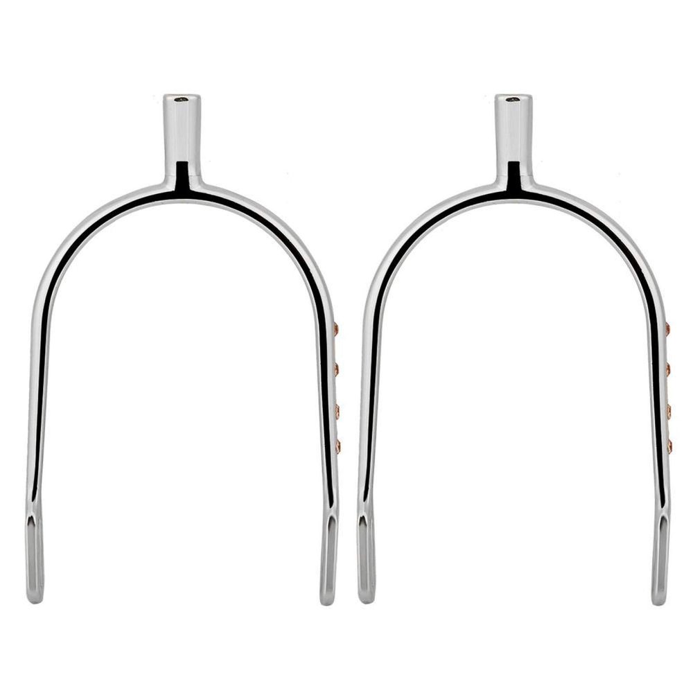 Pssopp Chrome Plated Spurs, Zinc Alloy Narrow Spur Plated Spurs Women's English Spur Narrow Spurs Youth Chrome Plated Spurs (Silver and White)