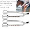 Pssopp Chrome Plated Spurs, Zinc Alloy Narrow Spur Plated Spurs Women's English Spur Narrow Spurs Youth Chrome Plated Spurs (Silver and White) view 4