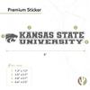 Desert Cactus Kansas State University Wildcats K-State EMAW Name Logo Vinyl Decal Laptop Water Bottle Car Scrapbook (8 Inch Sticker) view 2