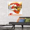 Trends International NHL Calgary Flames - Mask 20 Wall Poster, 34L x 22.4W, White Framed Version view 2