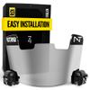 Nxtrnd VZR1 Football Visor, Flat Lens Technology, Fits Adult & Youth Football Helmets (Clear Mirror) view 1