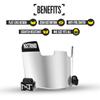 Nxtrnd VZR1 Football Visor, Flat Lens Technology, Fits Adult & Youth Football Helmets (Clear Mirror) view 3