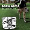 CMC Design Golf Mallet Head Cover - Custom Embroidered Golf Driver - Premium Faux Leather, Beautiful Design Elements & Soft Protective Lining  Great Fit for Any Mallet & Golfer (Snow Camo) view 2